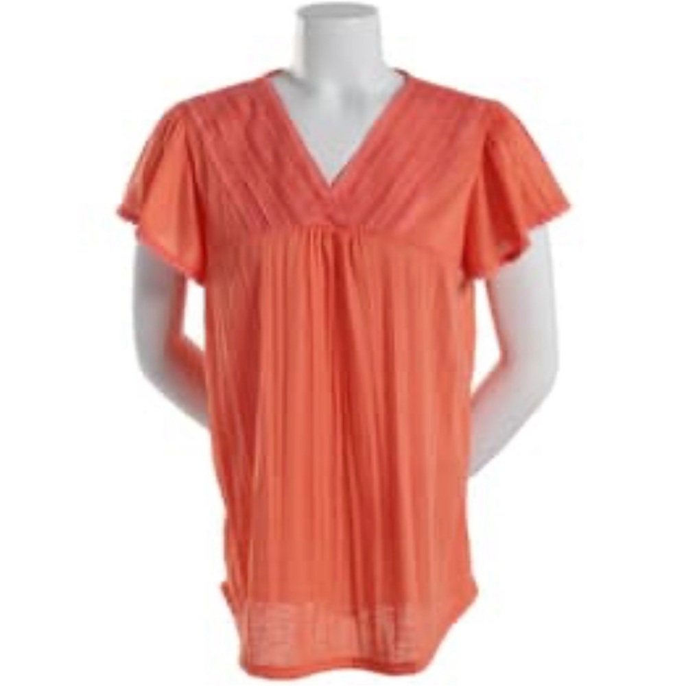 Absolutely Famous Peasant Top With Flutter Sleeves - image 2